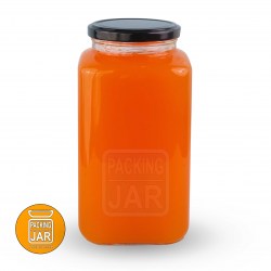 جارشیشه ای چهارگوش سایز پلاس